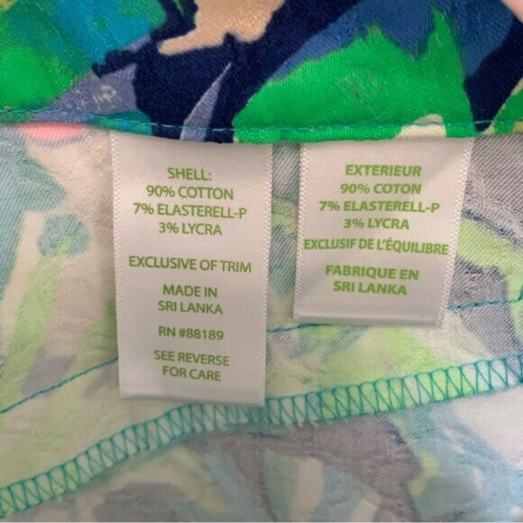 LILLY PULITZER Women’s Kelly Skinny Ankle Pants Multi Purrfect Size 8 - Picture 8 of 12